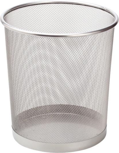 SaKOTA FÉMHÁLÓS SZEMETES 28 CM, EZÜST