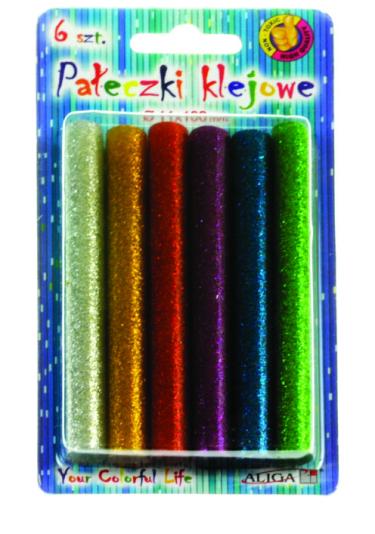  6 DB -OS VEGYES GLITTERES RAGASZTÓRÚD 11 MM
