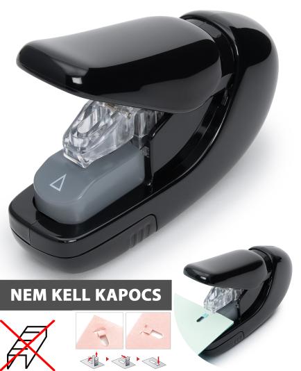 PLUS JAPAN MINI KAPOCS NÉLKÜLI TÜZŐGÉP - FEKETE
