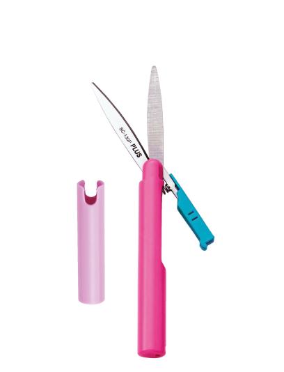 PLUS JAPAN ZSEBOLLÓ - RÓZSASZÍN - 13.5 CM