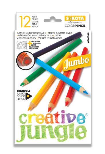 CREATIVE JUNGLE Junior<br />3SZÖG JUMBO SZÍNESCERUZA
