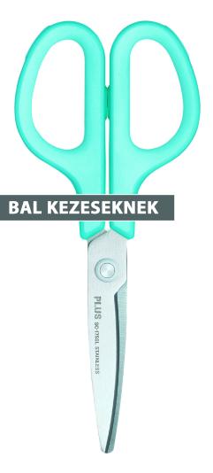 PLUS JAPAN FITCUT CURVE SMART - KÉK - 17.5 CM - BAL KEZES
